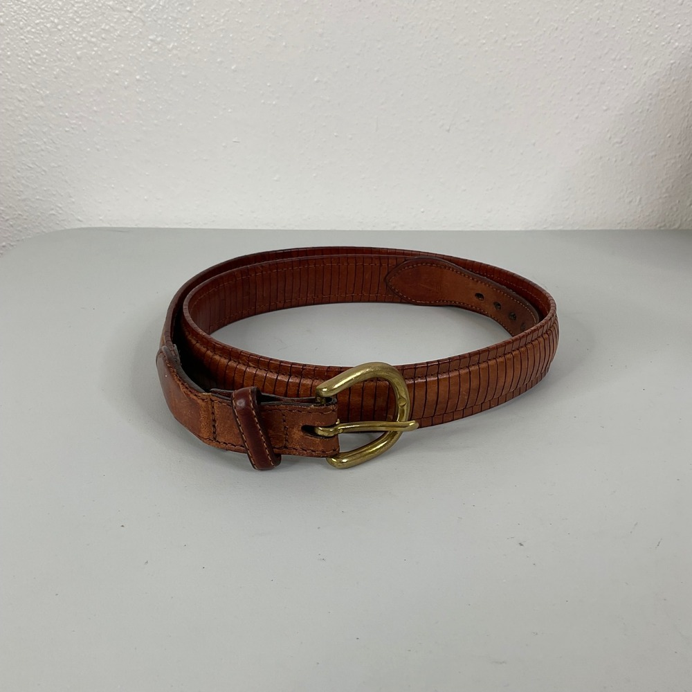 Brighton Brown Leather Belt Size 38‎